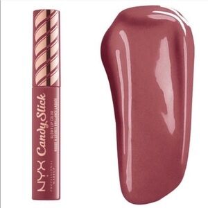 NYX Lip candy slick glowy S’More Please​ neutral pink mauve NWT gloss lipstick